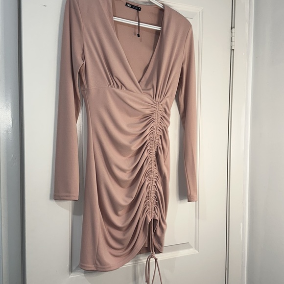Zara dress pink long sleeve - Picture 4 of 6
